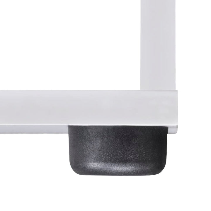 trappeformet bogreol/displayhylde 107 cm hvid