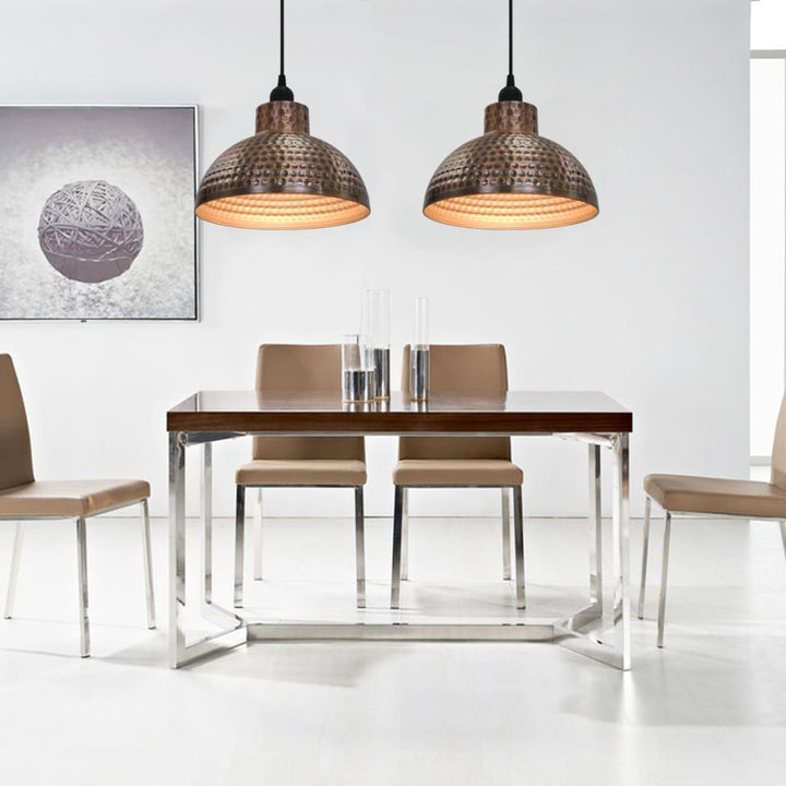 loftlamper halvkugle 2 stk. kobberfarvet
