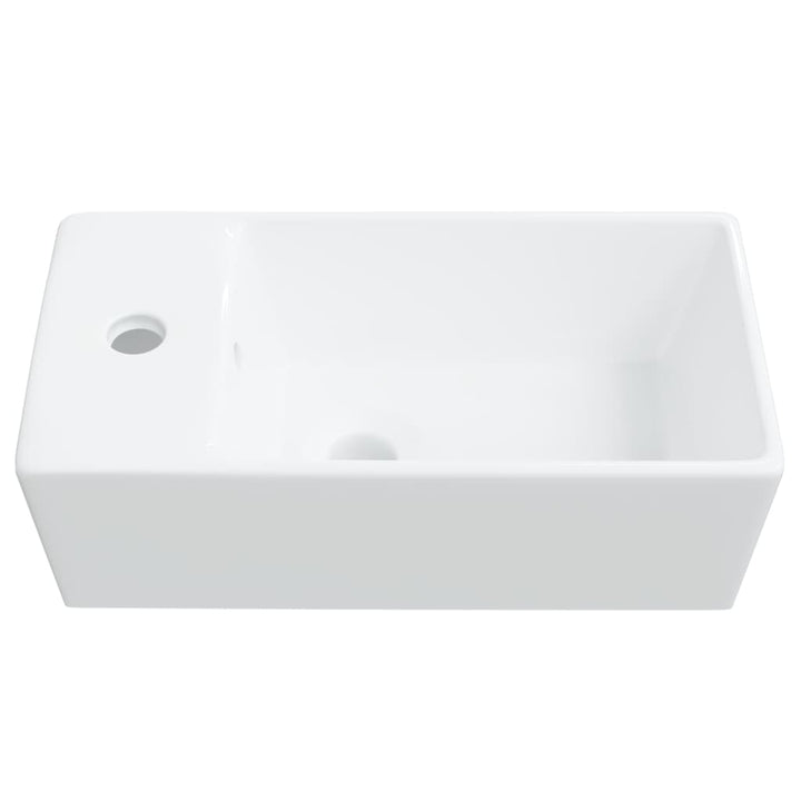 håndvask hvid 48x25x15 cm keramik