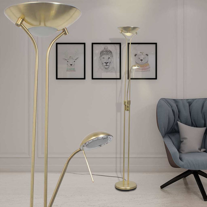 LED-gulvlampe dæmpbar 23 W
