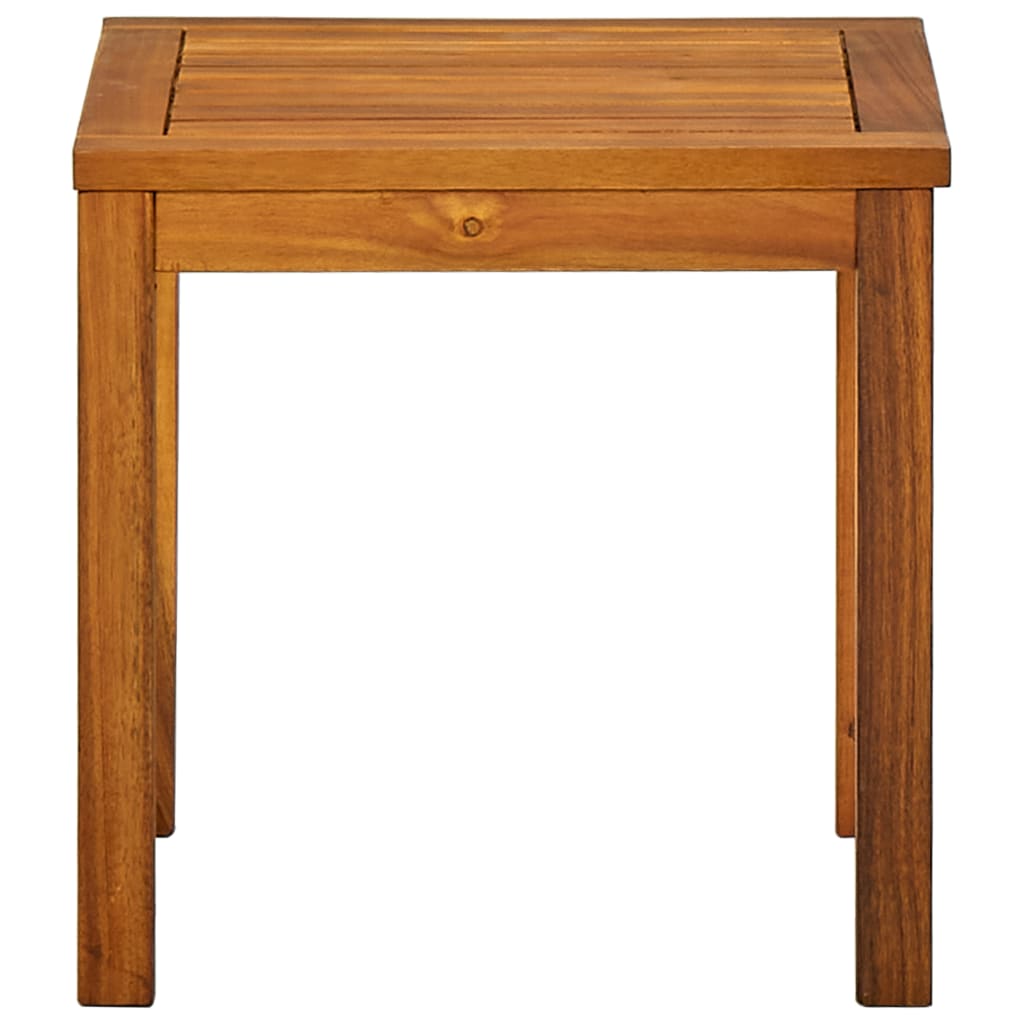 liggestol med bord massivt akacietræ og textilene