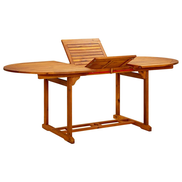 havebord (150-200)x100x75 cm massivt akacietræ