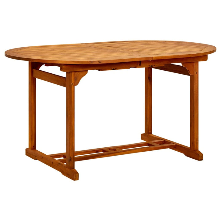 havebord (150-200)x100x75 cm massivt akacietræ