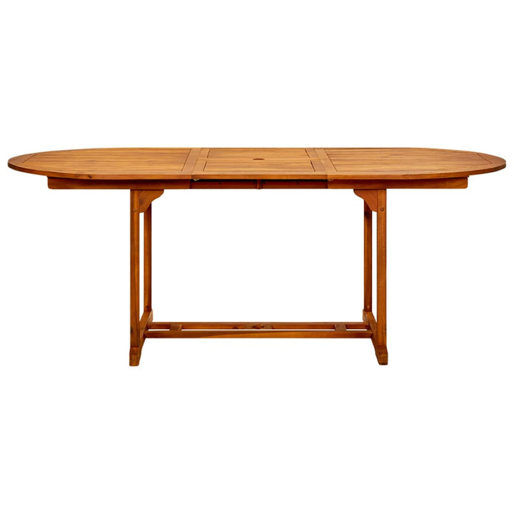 havebord (150-200)x100x75 cm massivt akacietræ