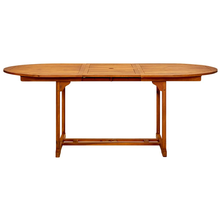 havebord (150-200)x100x75 cm massivt akacietræ