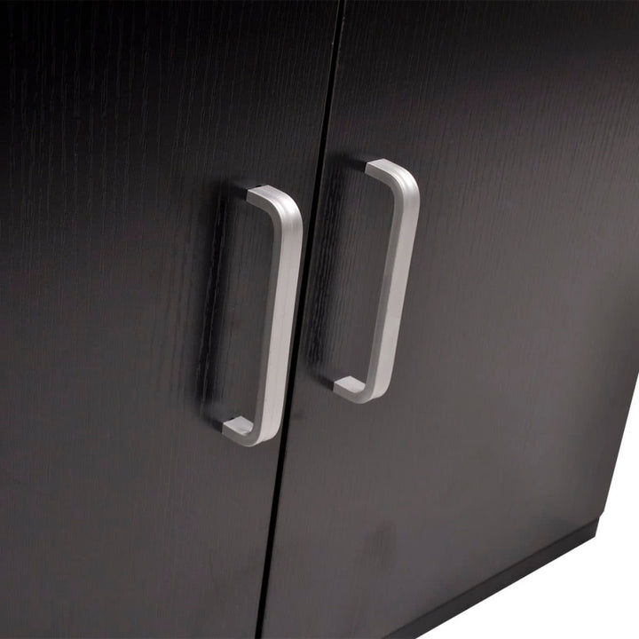 badeværelsesmøbelsæt med håndvask 3 dele sort