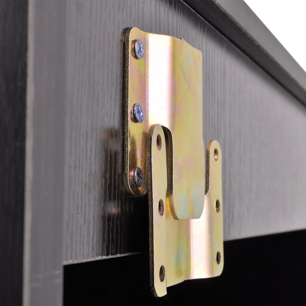 badeværelsesmøbelsæt med håndvask 3 dele sort