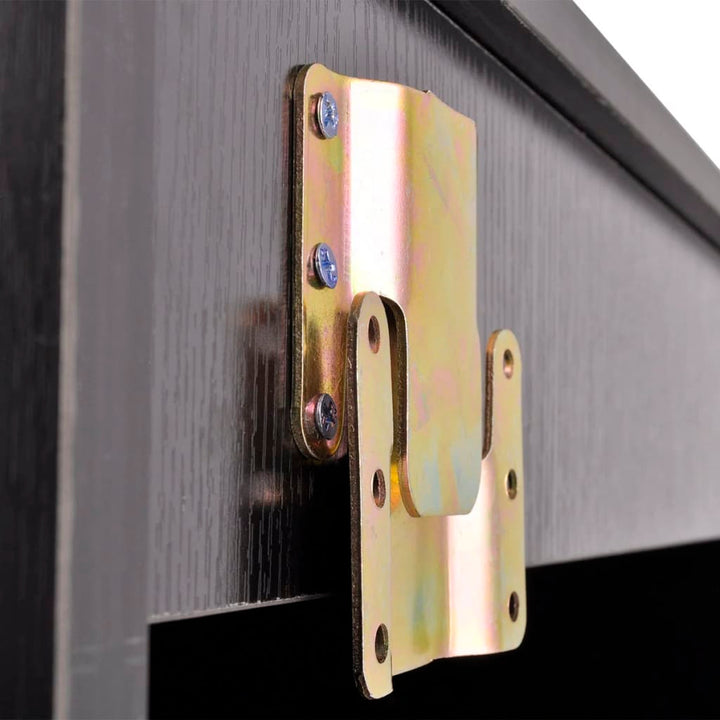 badeværelsesmøbelsæt med håndvask 3 dele sort