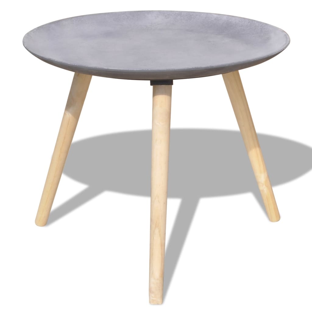 sofabordssæt i 2 dele 55 cm & 44 cm betongrå