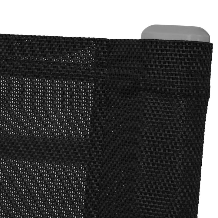 havegyngestole 2 stk. stål og textilene sort