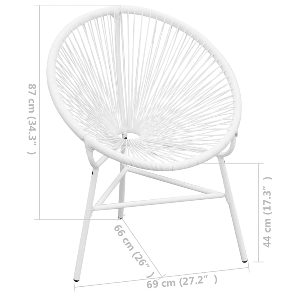 havestol polyrattan hvid