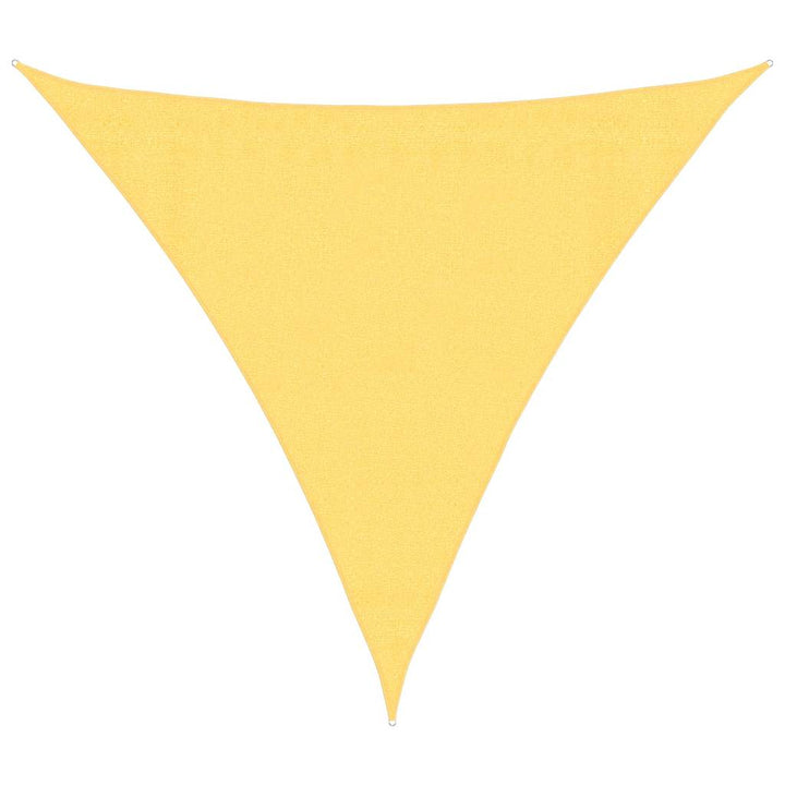 Solsejl HDPE trekantet 3,6x3,6x3,6 m beige
