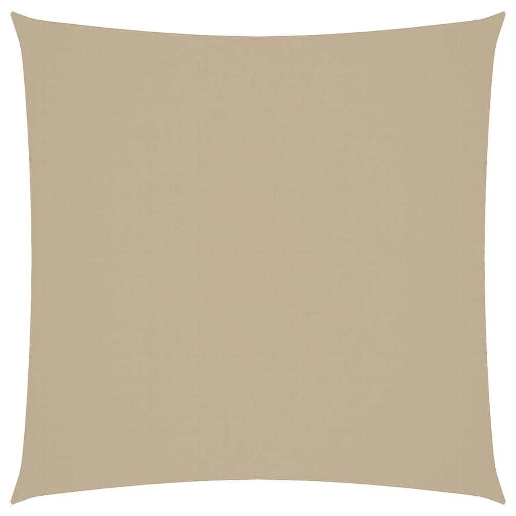 solsejl Oxfordstof firkantet 3,6 x 3,6 m beige