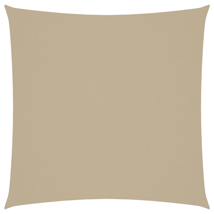 solsejl Oxfordstof firkantet 3,6 x 3,6 m beige