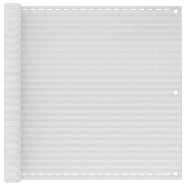 Balkonafskærmning HDPE 90x600 cm hvid