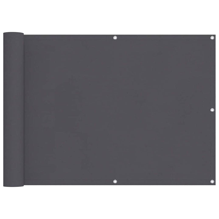 balkonafskærmning Oxfod-stof HDPE 90 x 400 cm antracitgrå