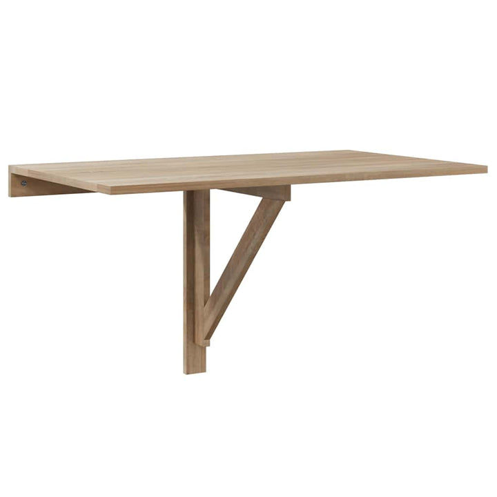 foldbart vægbord 100x60 cm egetræsfarve