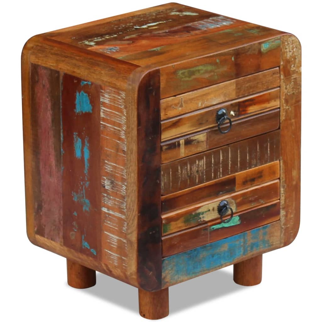 natbord 43x33x51 cm massivt genbrugstræ