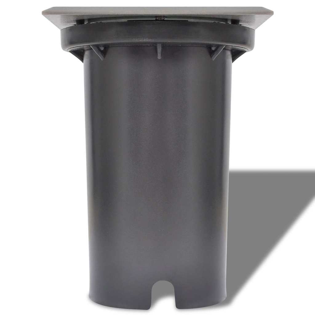 LED-nedgravningsspots 3 stk. firkantet