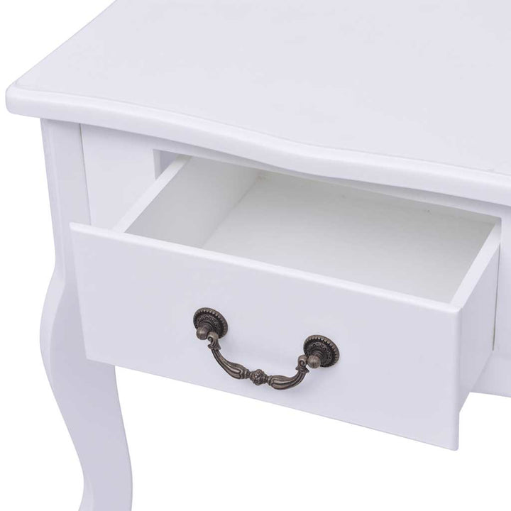 sengebord MDF hvid