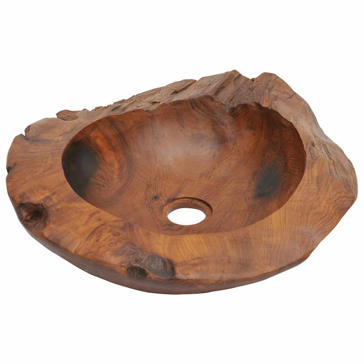 håndvask 45 cm massivt teaktræ