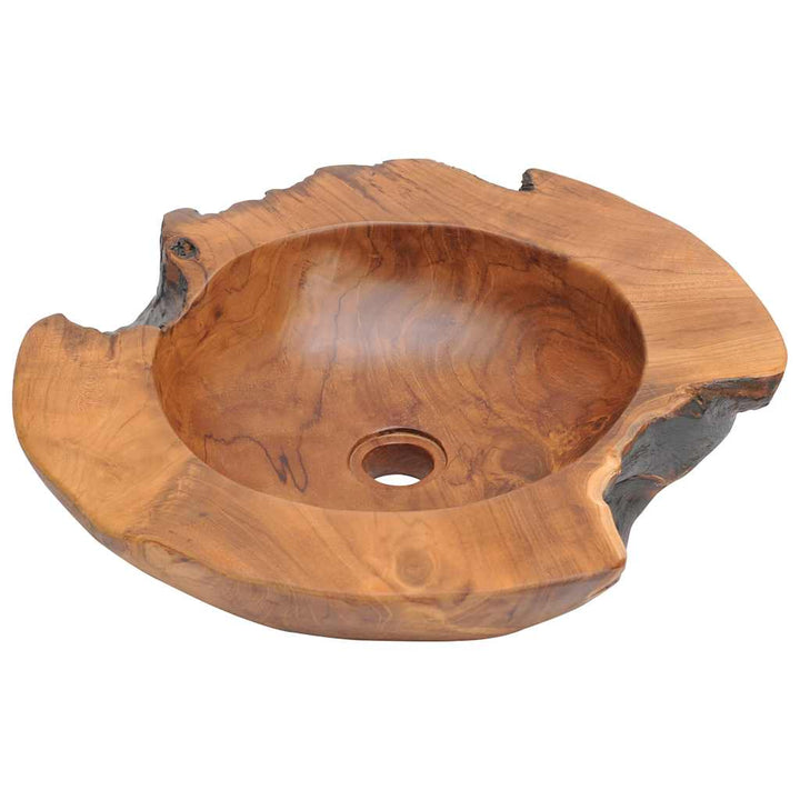 håndvask 45 cm massivt teaktræ