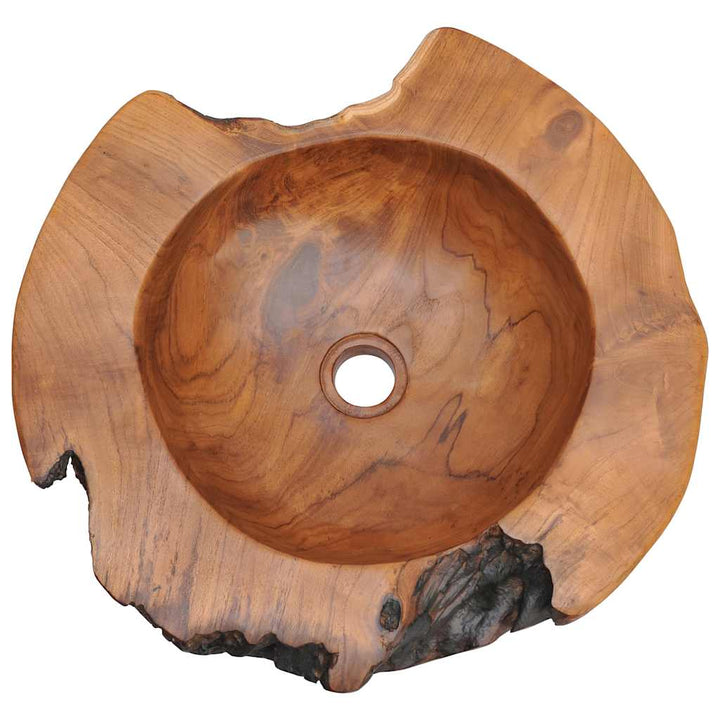 håndvask 45 cm massivt teaktræ