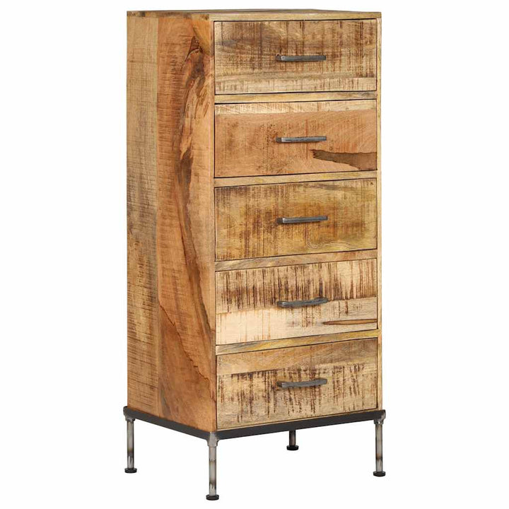 kommode massivt mangotræ 45 x 35 x 106 cm