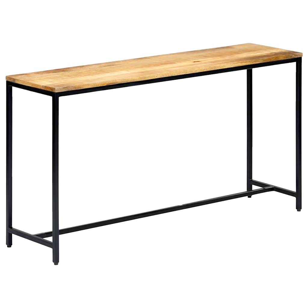konsolbord 140 x 35 x 76 cm massivt ru mangotræ