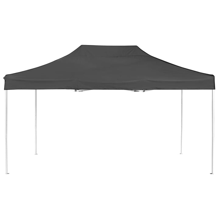 foldbart festtelt aluminium 4,5 x 3 m antracitgrå