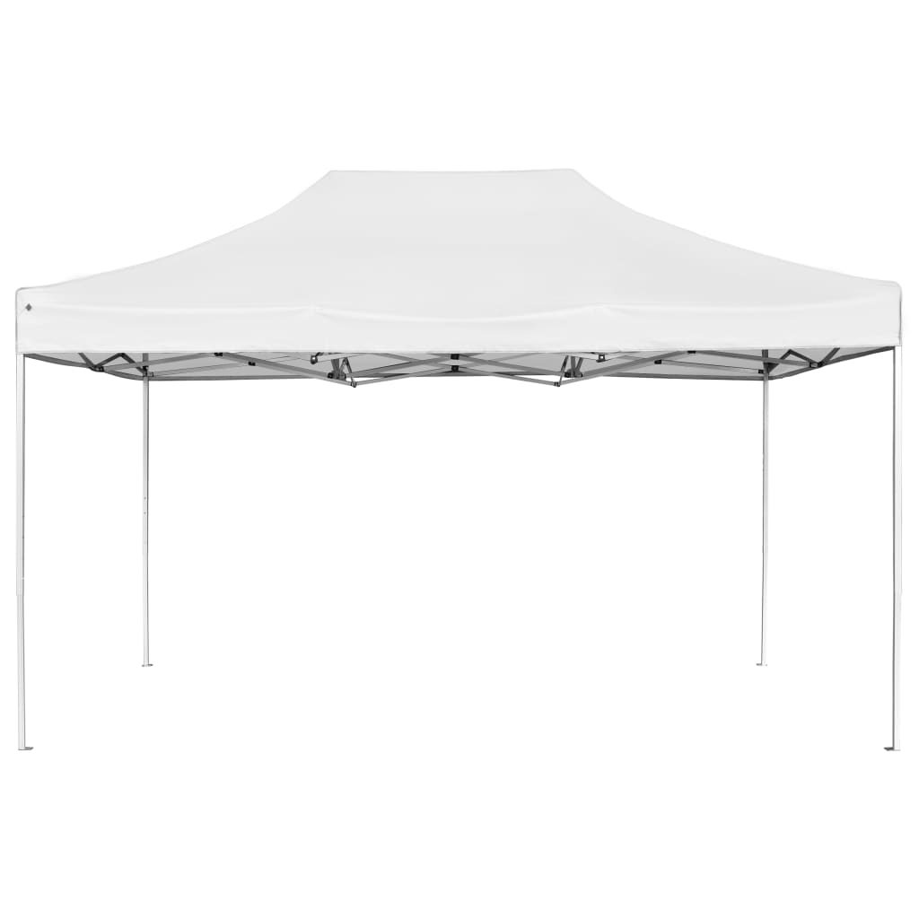 foldbart festtelt aluminium 4,5 x 3 m hvid