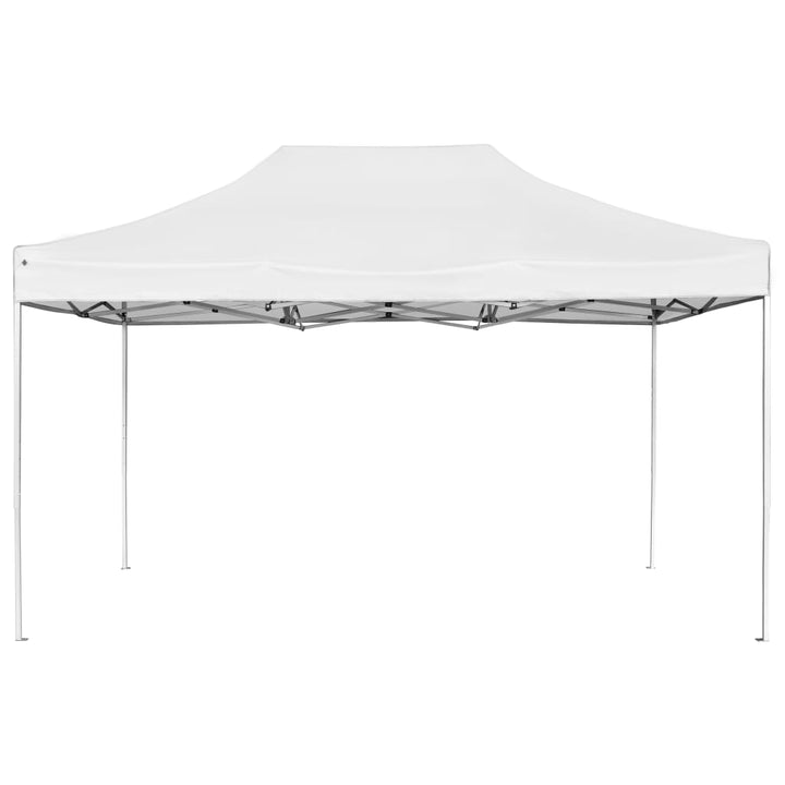 foldbart festtelt aluminium 4,5 x 3 m hvid