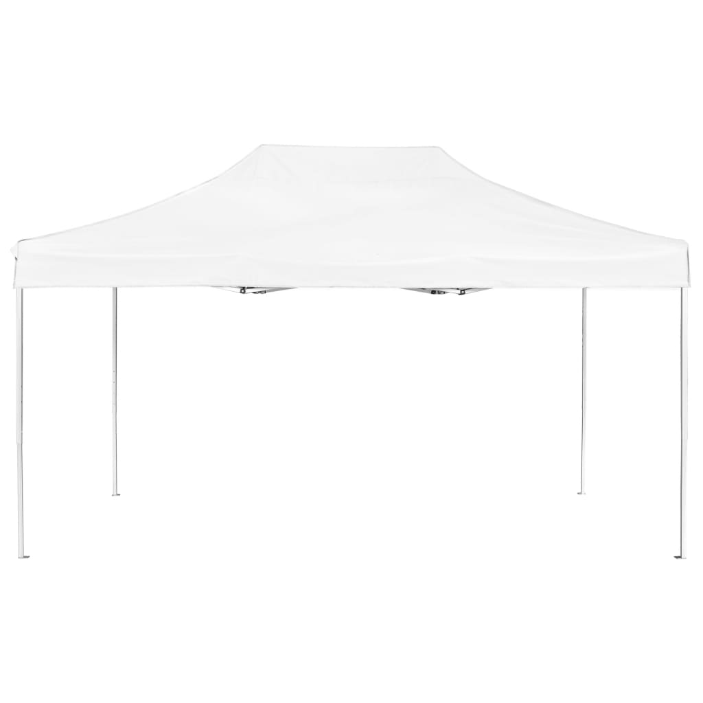 foldbart festtelt aluminium 4,5 x 3 m hvid