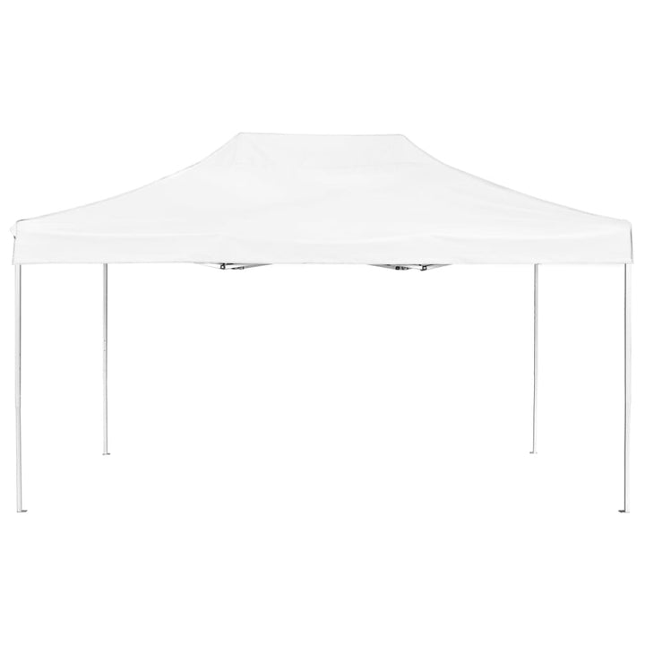 foldbart festtelt aluminium 4,5 x 3 m hvid