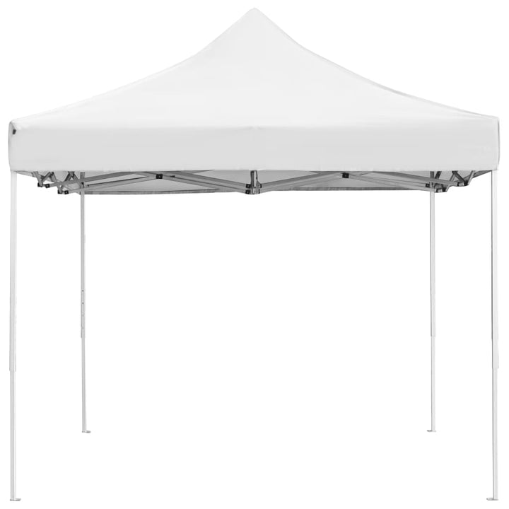 foldbart festtelt aluminium 4,5 x 3 m hvid