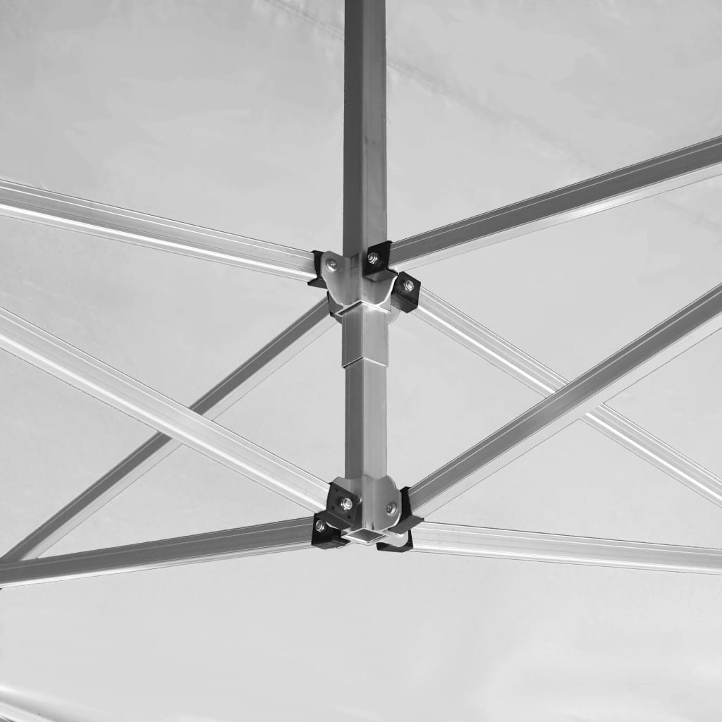 foldbart festtelt aluminium 4,5 x 3 m hvid