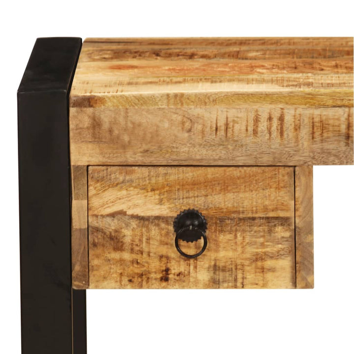 skrivebord med 2 skuffer 110 x 50 x 77 cm massivt mangotræ