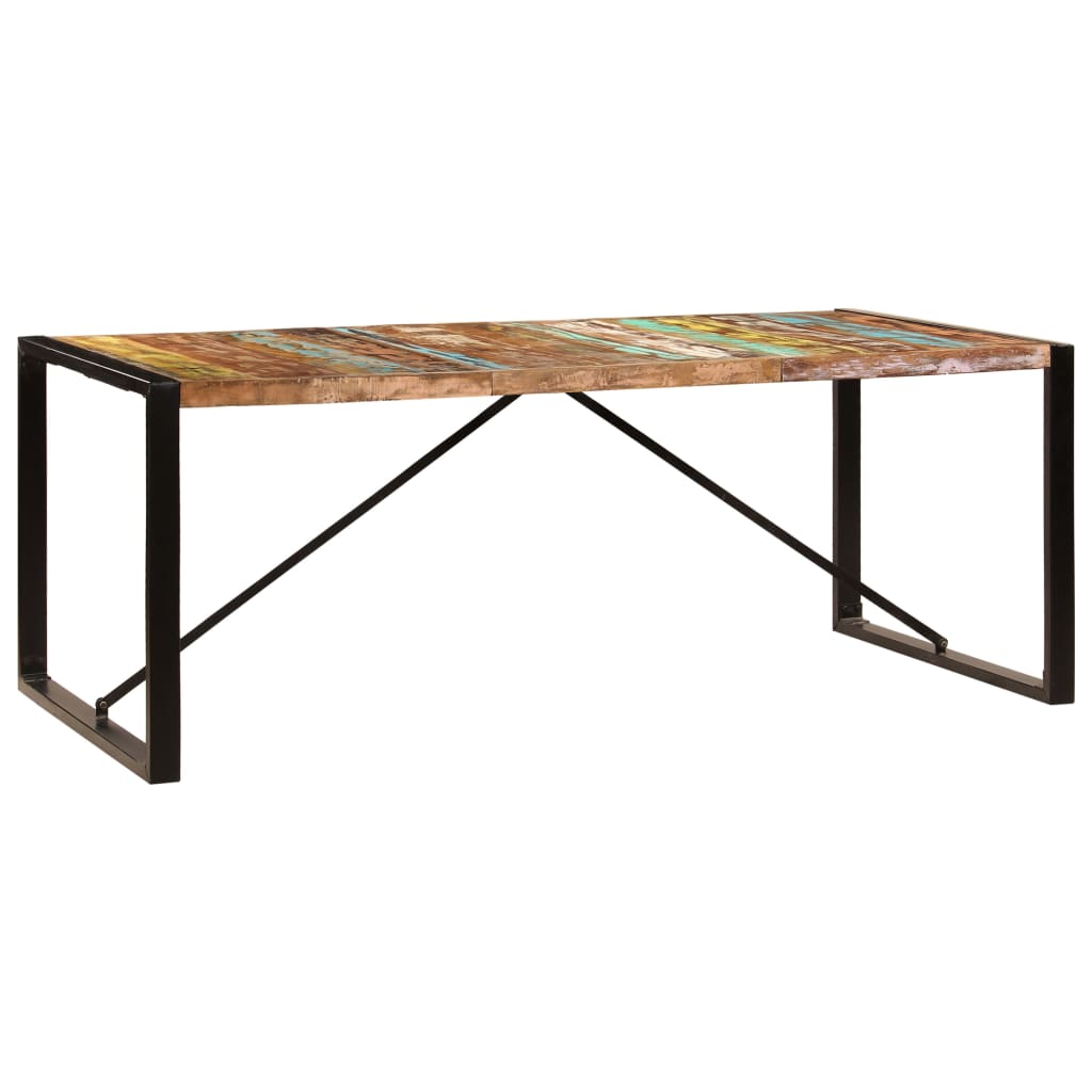 spisebord 200x100x75 cm massivt genbrugstræ