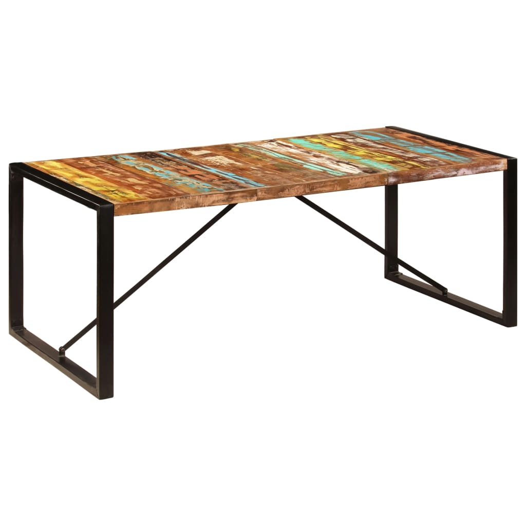 spisebord 200x100x75 cm massivt genbrugstræ