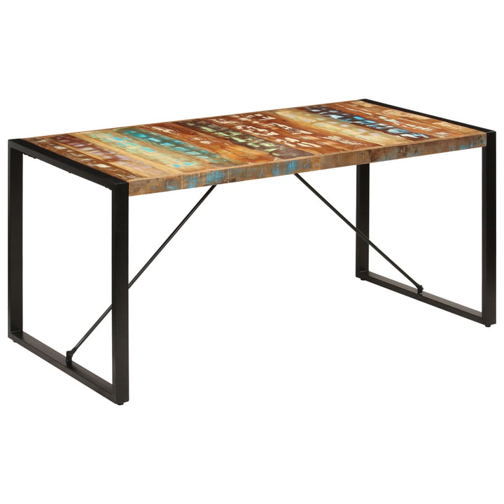 spisebord 160x80x75 cm massivt genanvendt træ
