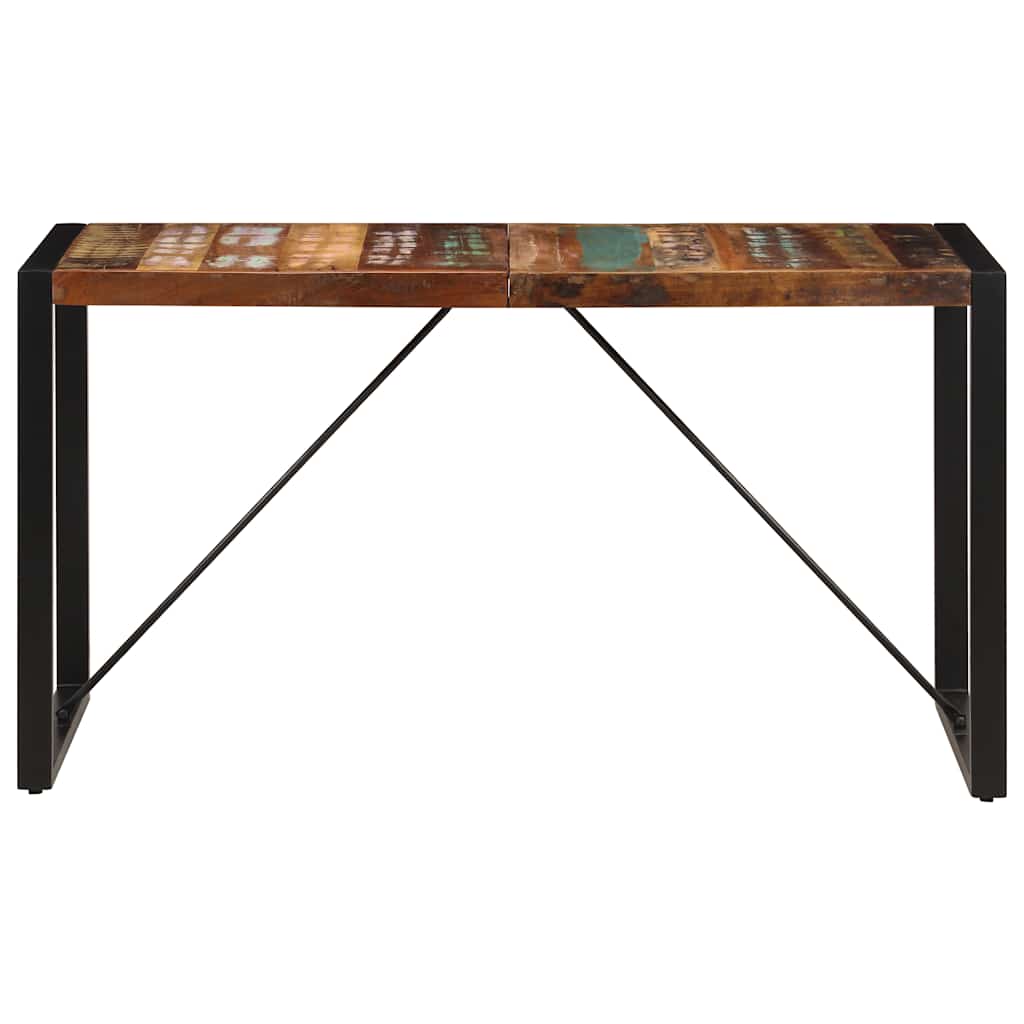 spisebord 140x70x75 cm massivt genbrugstræ