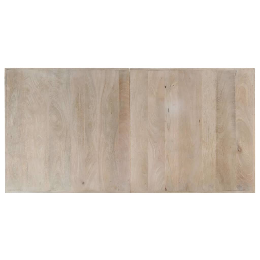spisebord 140 x 70 x 75 cm massivt afbleget mangotræ