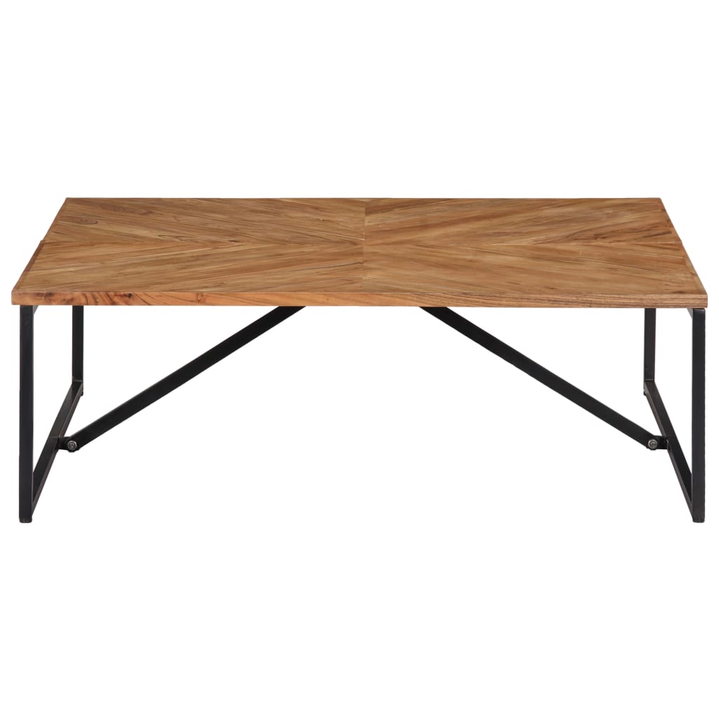 sofabord 110 x 110 x 36 cm massivt akacietræ