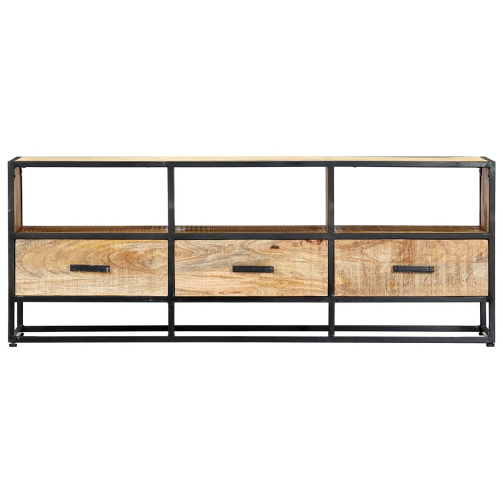 tv-skab 120x30x45 cm massivt mangotræ