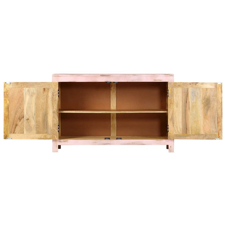 skænk 110x35x70 cm massivt mangotræ lyserød