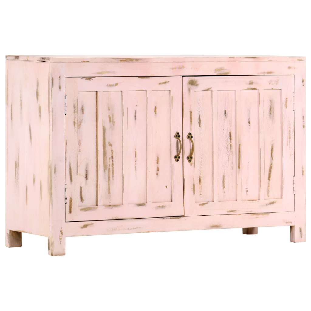 skænk 110x35x70 cm massivt mangotræ lyserød