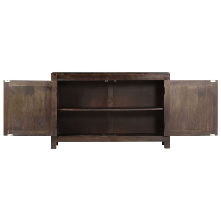 skænk med udskåret design 110x35x70 cm massivt mangotræ