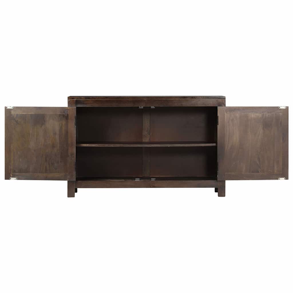 skænk med udskåret design 110x35x70 cm massivt mangotræ