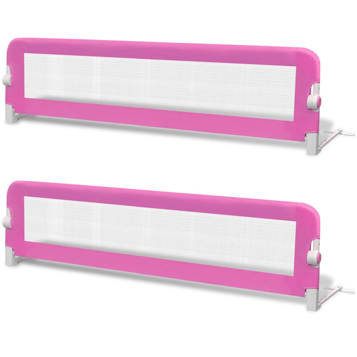 sengehest til børn 2 stk. 150 x 42 cm pink