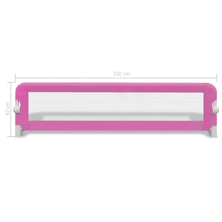 sengehest til børn 2 stk. 150 x 42 cm pink